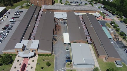 238T Symmetrical Standing Seam Panel Solves Problem for Georgia Technical College