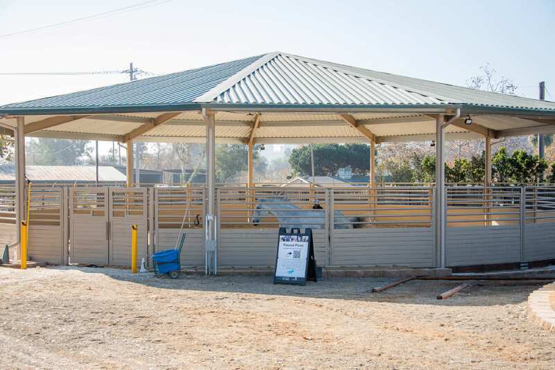 CastleBrook covered round pen at The Shea Center