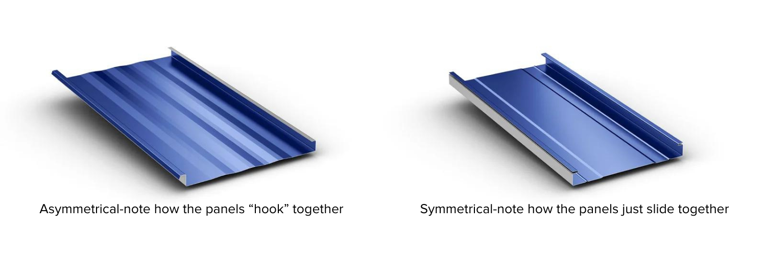 Asymmetrical-vs-symmetrical-metal-roofing-panels