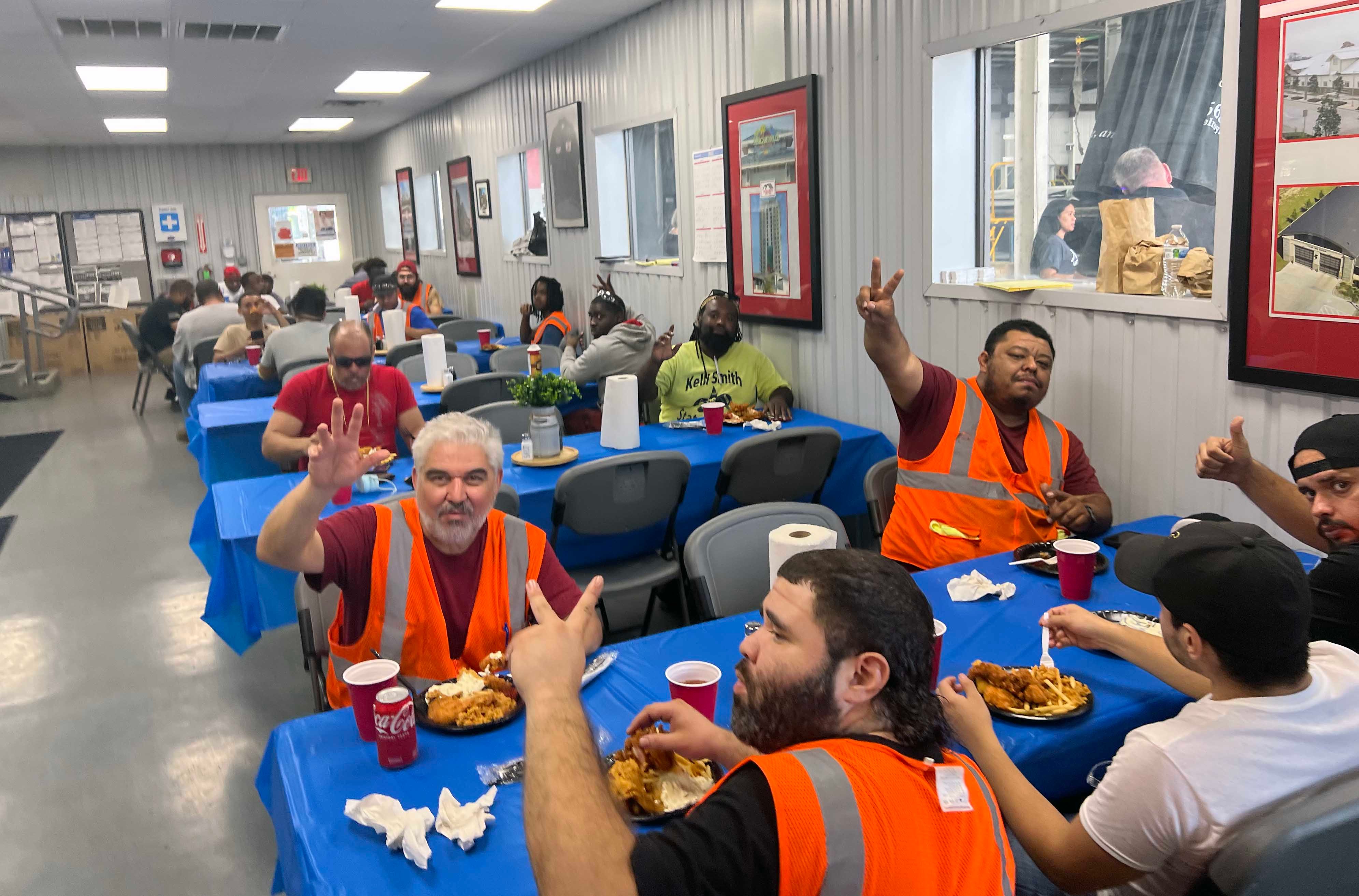 Bossier Group in Lunch room