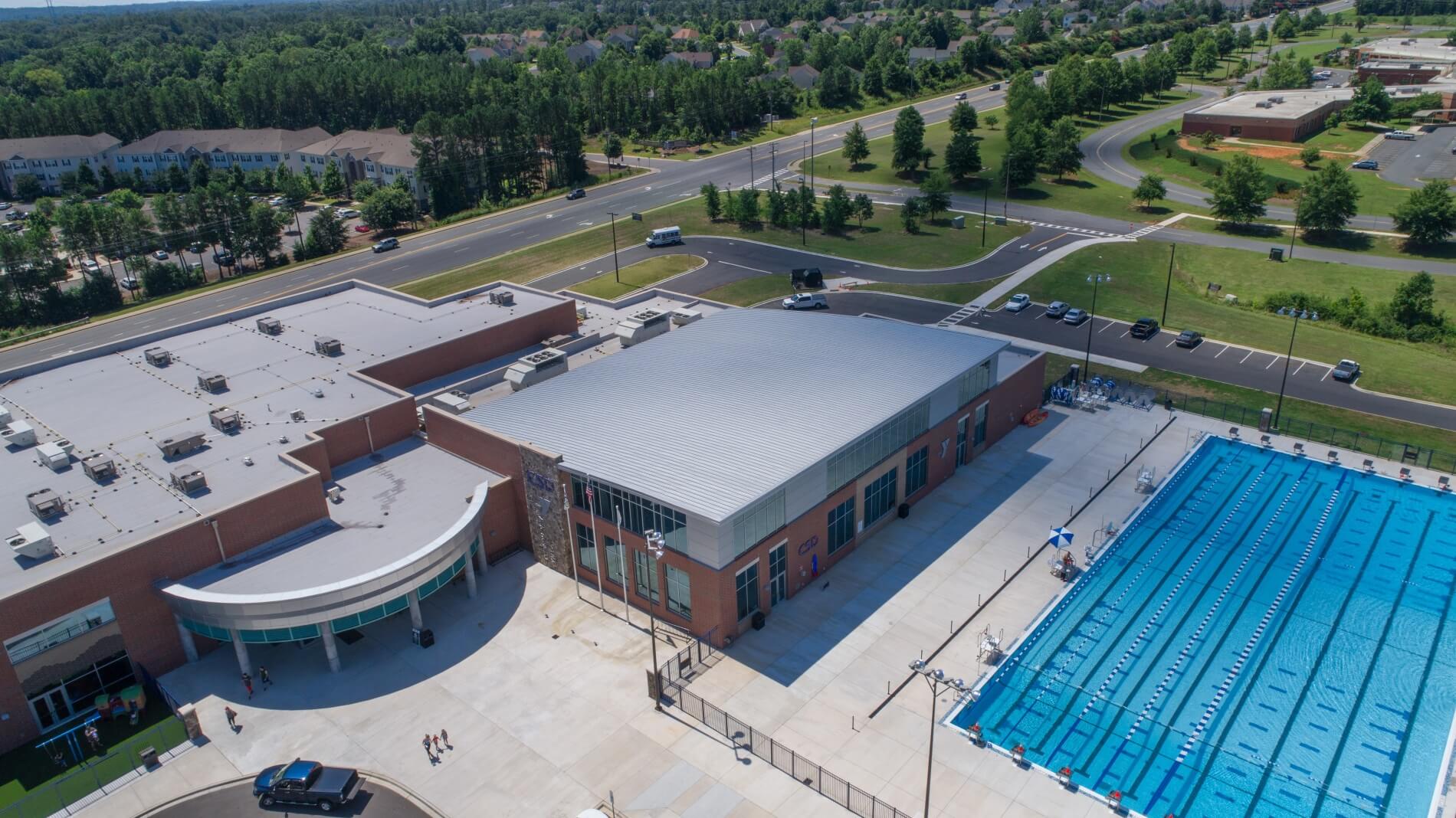 South Carolina YMCA Features Curved Standing Seam Roof by McElroy Metal