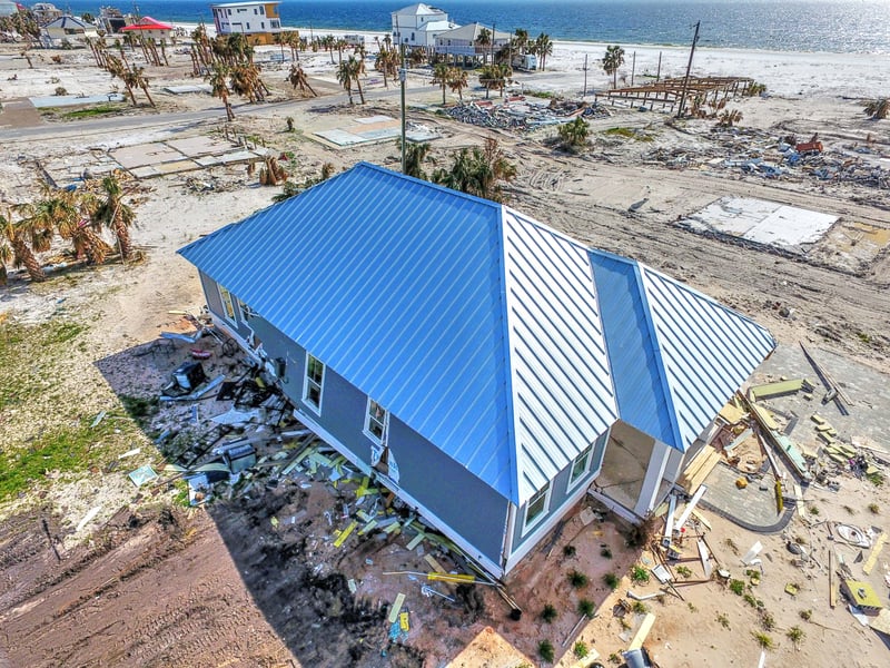 Hurricane Mexico beach