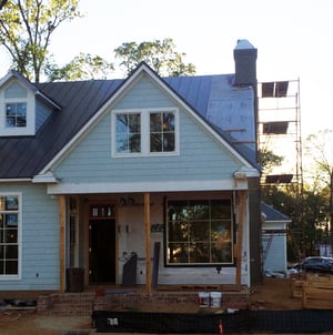 House during construction