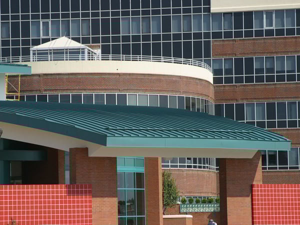 Maxima Curved Metal Roof Installed on Commercial Building