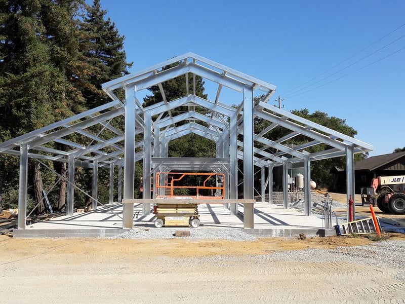 Cold-formed steel building exterior framing