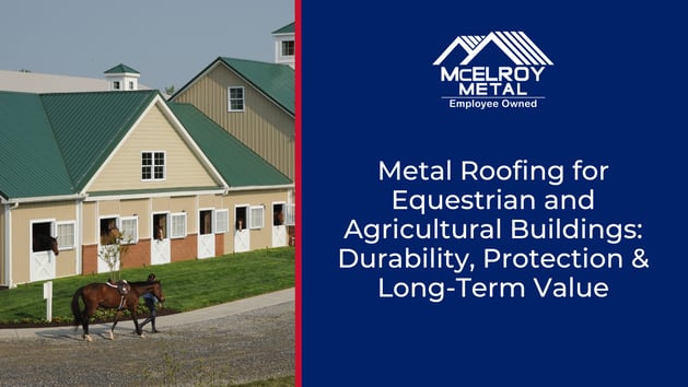 Metal Roofing for Equestrian and Agricultural Buildings: Durability, Protection & Long-Term Value