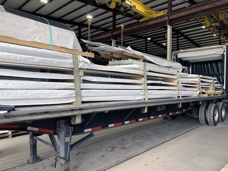 Exposed fastener packaging on Flatbed-1