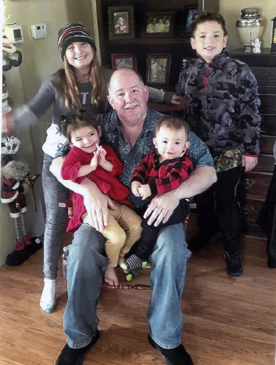 Steve Hunter with grandkids