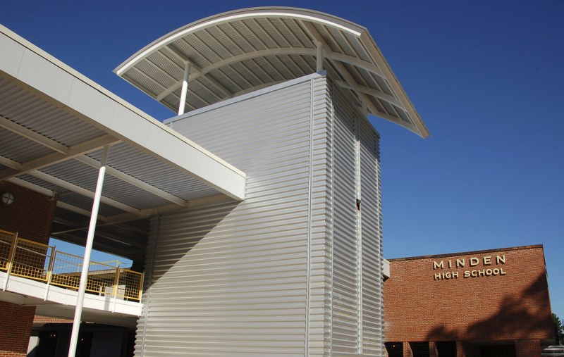 Exposed fastener metal wall panel profile example