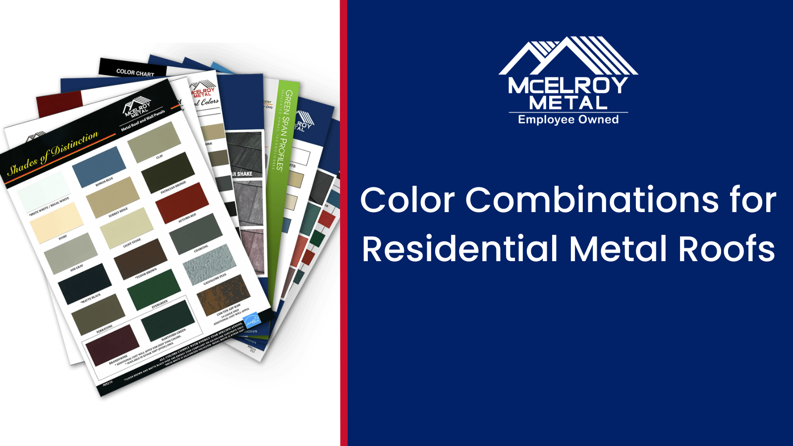 Color Combinations for Residential Metal Roofs