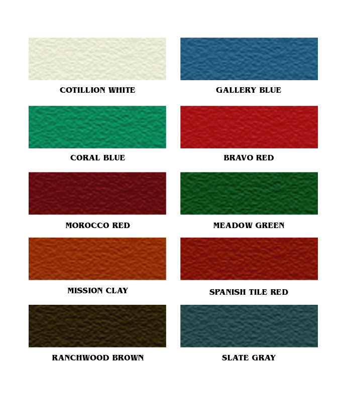 Mcelroy Metal Color Chart