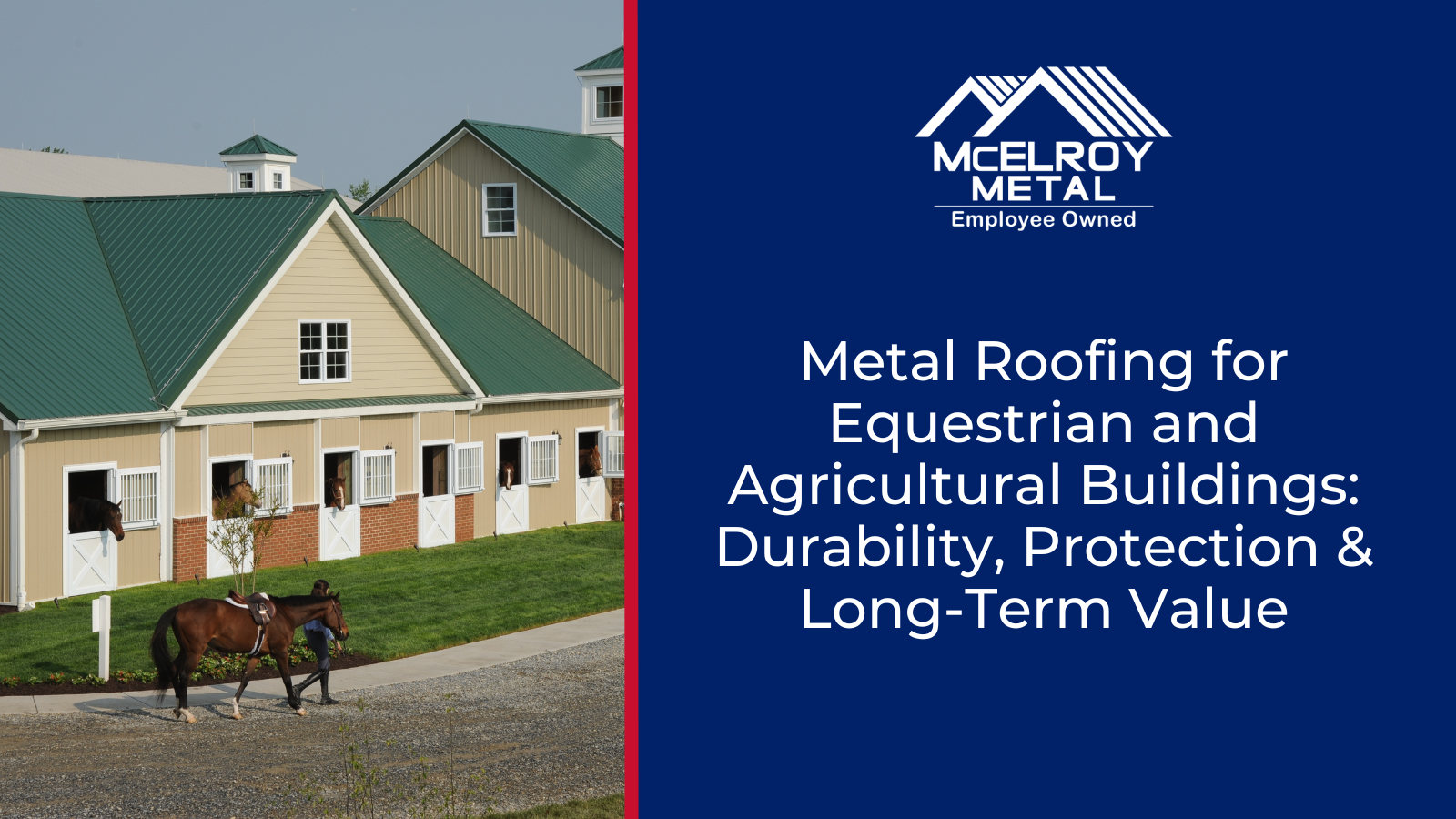 Metal Roofing for Equestrian and Agricultural Buildings: Durability, Protection & Long-Term Value